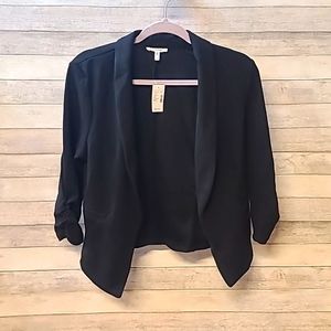 Maurices size Small Black Open Front 3/4 sleeve Blazer